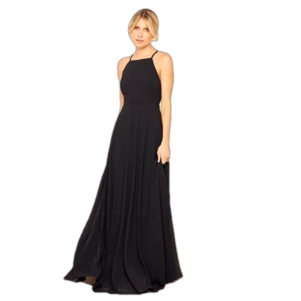 NWOT Small Lulus Black Maxi Dress